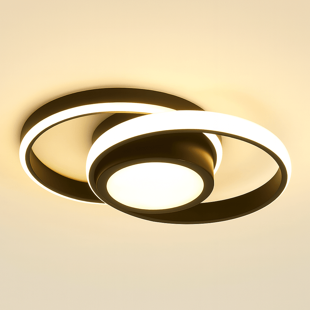Ceiling light - Double LED ring - Minimalist design - Modern lighting fixture