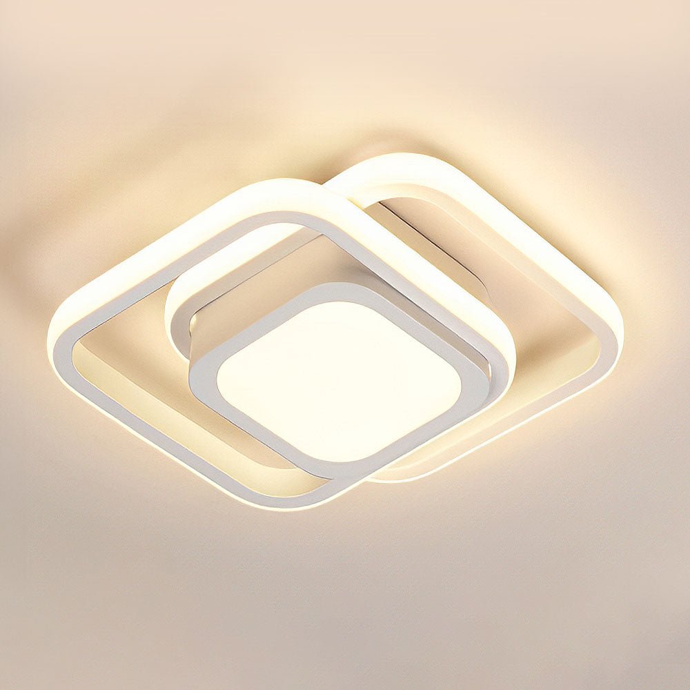 Ceiling light - Double LED ring - Minimalist design - Modern lighting fixture