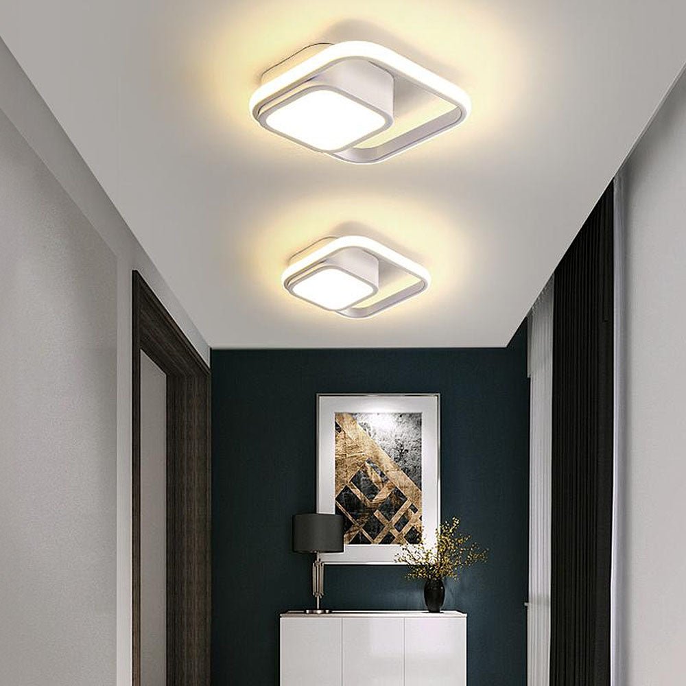 Ceiling light - Double LED ring - Minimalist design - Modern lighting fixture
