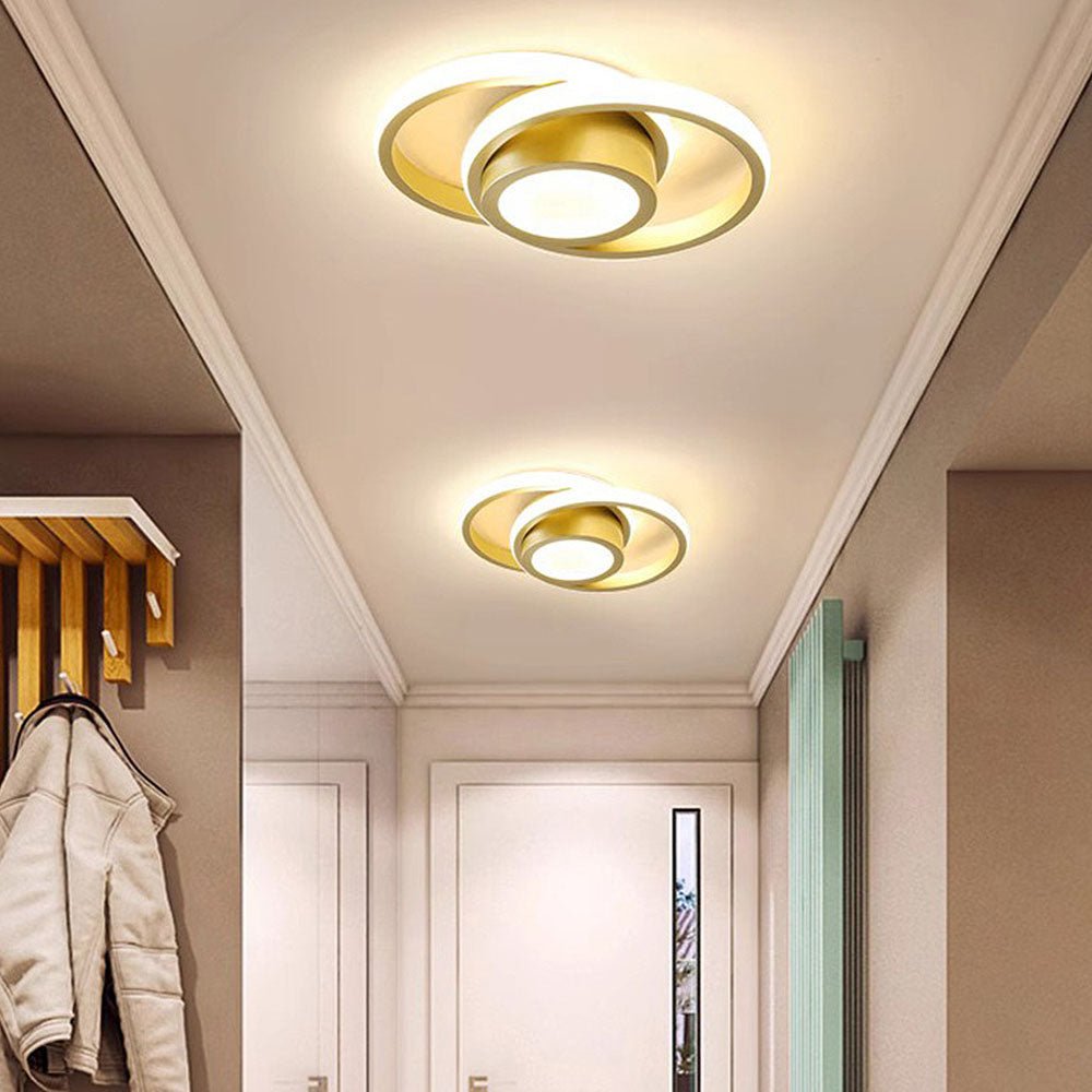 Ceiling light - Double LED ring - Minimalist design - Modern lighting fixture