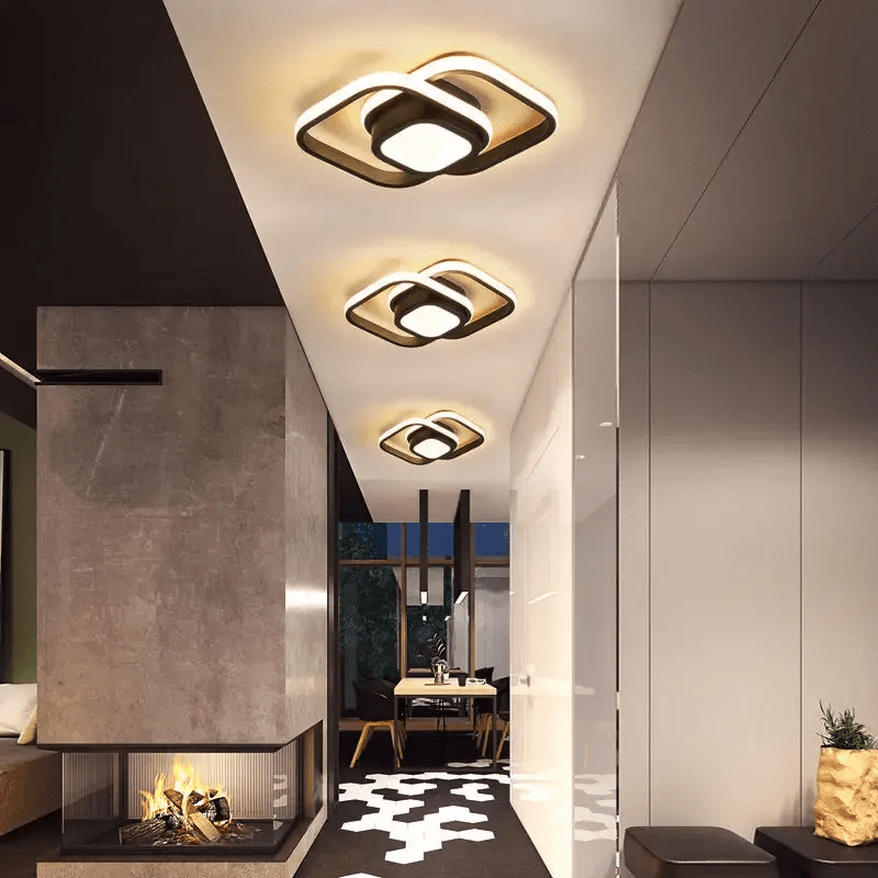 Ceiling light - Double LED ring - Minimalist design - Modern lighting fixture
