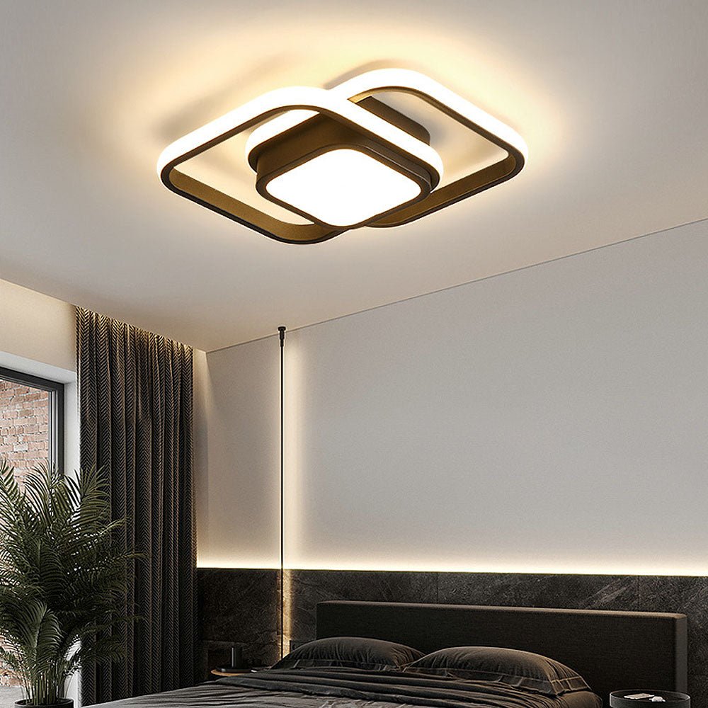 Ceiling light - Double LED ring - Minimalist design - Modern lighting fixture