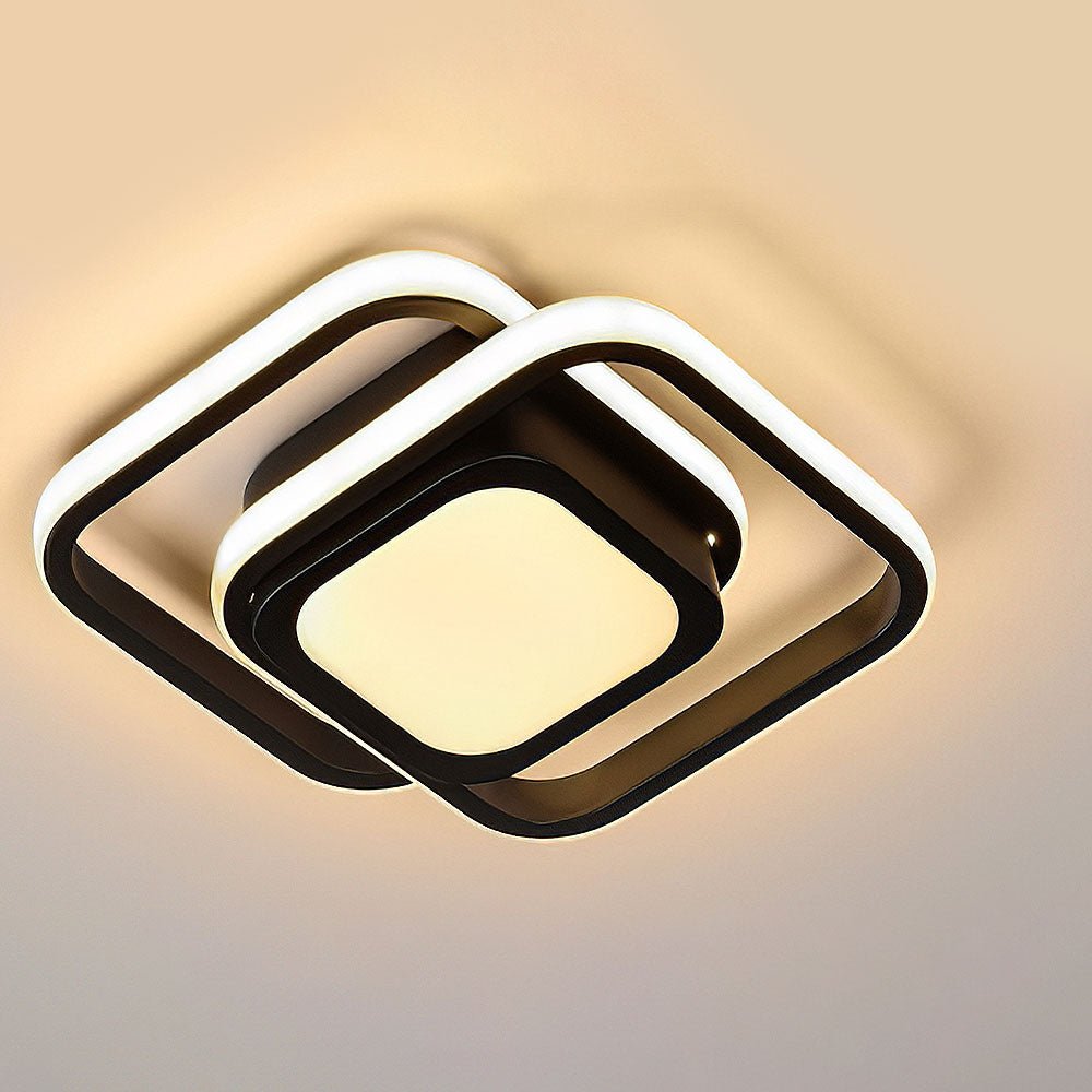 Ceiling light - Double LED ring - Minimalist design - Modern lighting fixture
