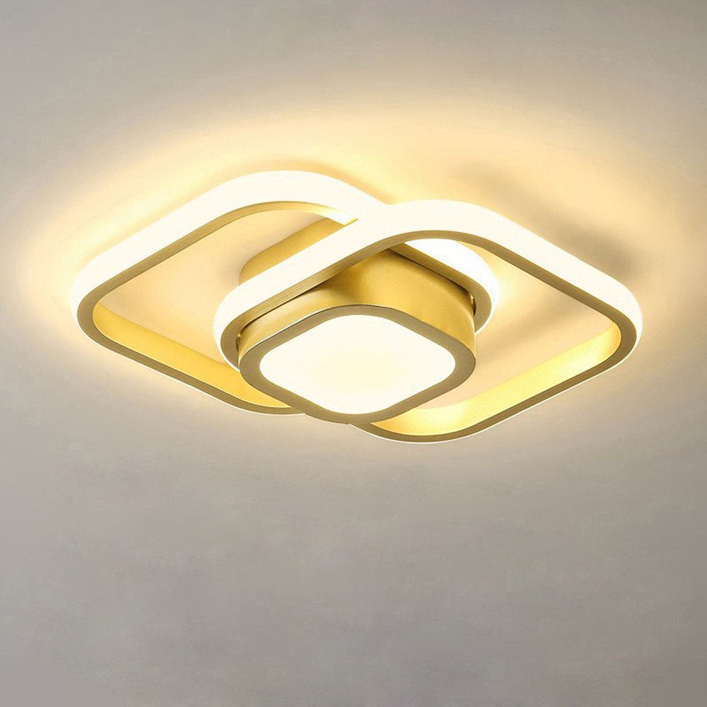 Ceiling light - Double LED ring - Minimalist design - Modern lighting fixture