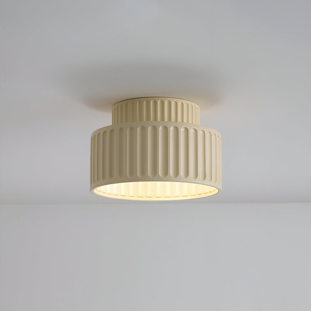 Ceiling light - Ribbed resin design - Timeless elegance for any room