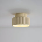 Ceiling light - Ribbed resin design - Timeless elegance for any room