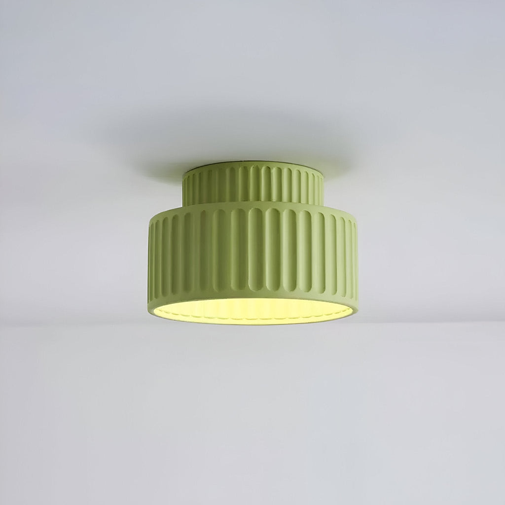 Ceiling light - Ribbed resin design - Timeless elegance for any room