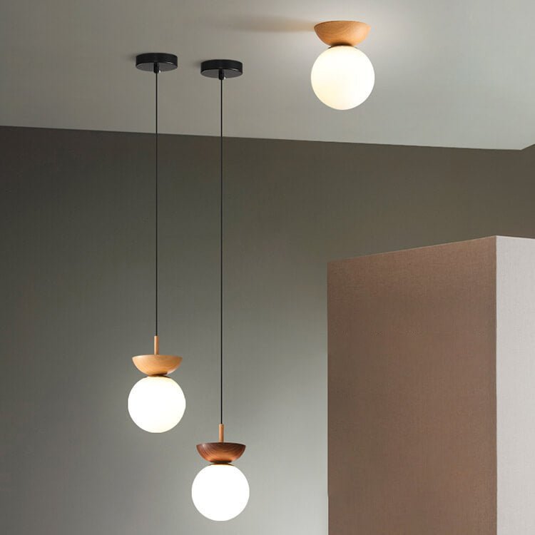 Pendant Lamp - Elegant Japanese Zen Lighting Made of Wood