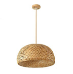 Pendant Lamp - Hand-woven Bamboo - Elegant Oriental Ambient Lighting