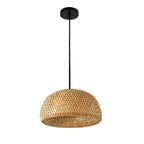 Pendant Lamp - Hand-woven Bamboo - Elegant Oriental Ambient Lighting