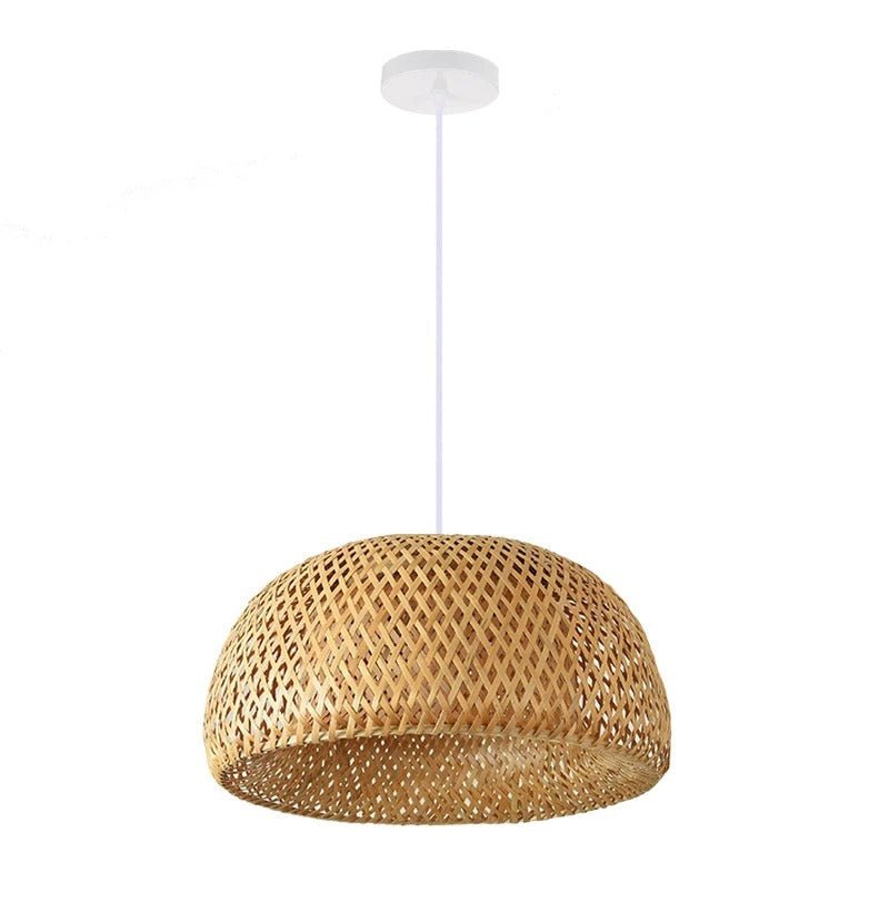 Pendant Lamp - Hand-woven Bamboo - Elegant Oriental Ambient Lighting