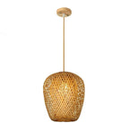 Pendant Lamp - Hand-woven Bamboo - Elegant Oriental Ambient Lighting