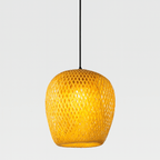 Pendant Lamp - Hand-woven Bamboo - Elegant Oriental Ambient Lighting