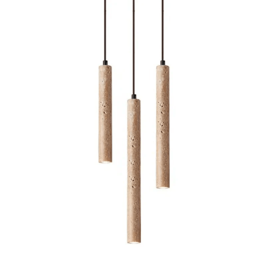 Pendant Lamp - Minimalist LED Chandelier Travertine Design