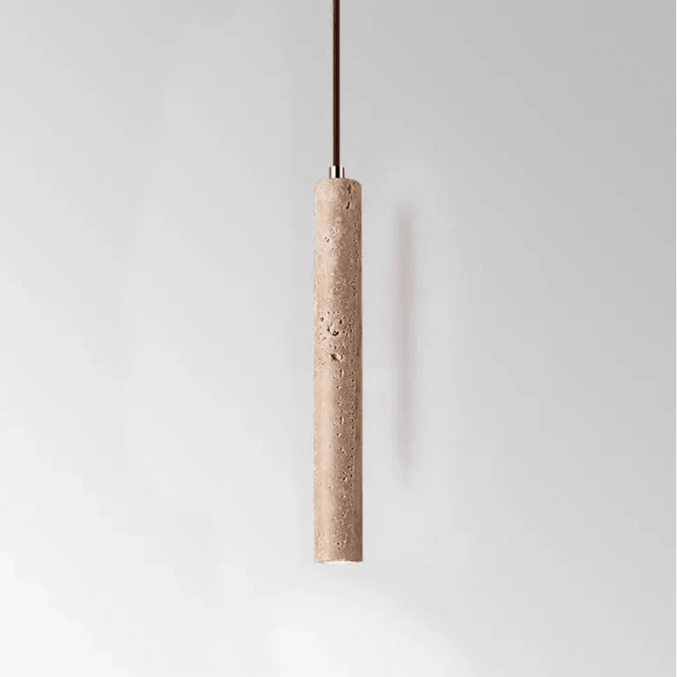 Pendant Lamp - Minimalist LED Chandelier Travertine Design