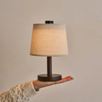 Table Lamp - Dimmable Minimalist Wooden Lamp - Rechargeable
