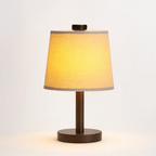 Table Lamp - Dimmable Minimalist Wooden Lamp - Rechargeable