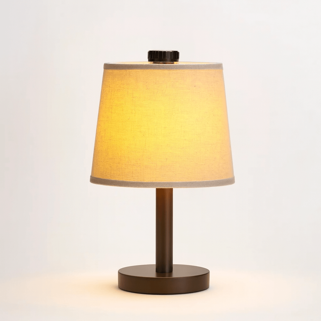 Table Lamp - Dimmable Minimalist Wooden Lamp - Rechargeable