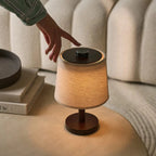 Table Lamp - Dimmable Minimalist Wooden Lamp - Rechargeable