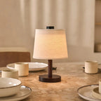 Table Lamp - Dimmable Minimalist Wooden Lamp - Rechargeable