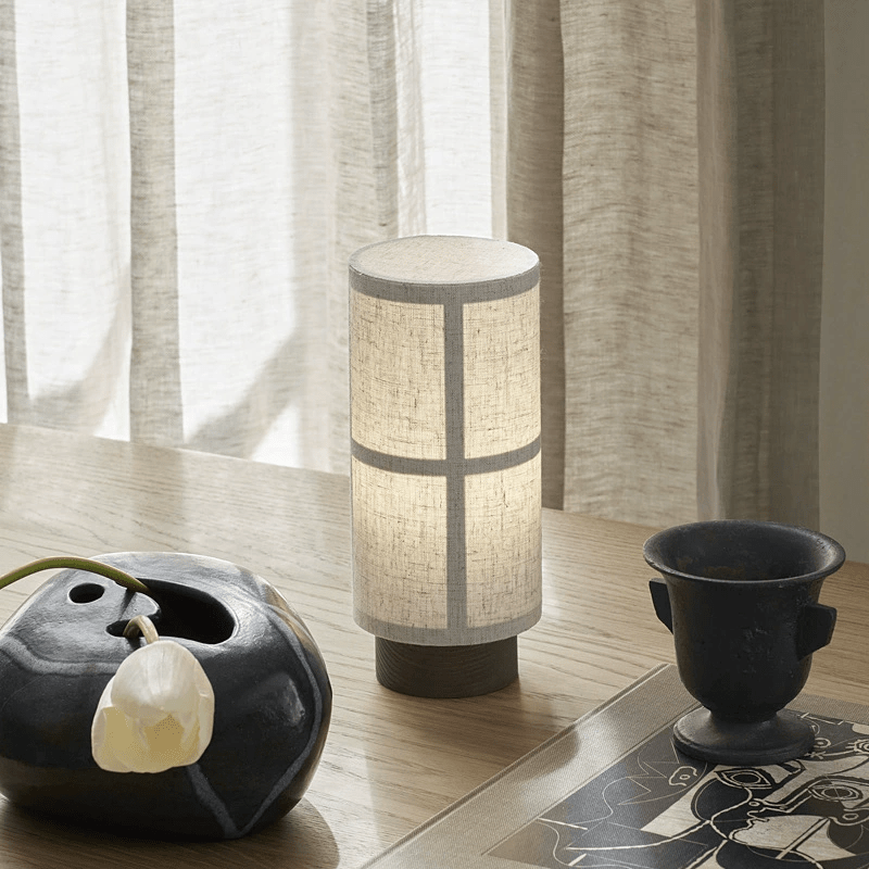Table Lamp - Elegant Japanese Silk - Stylish Home Decor