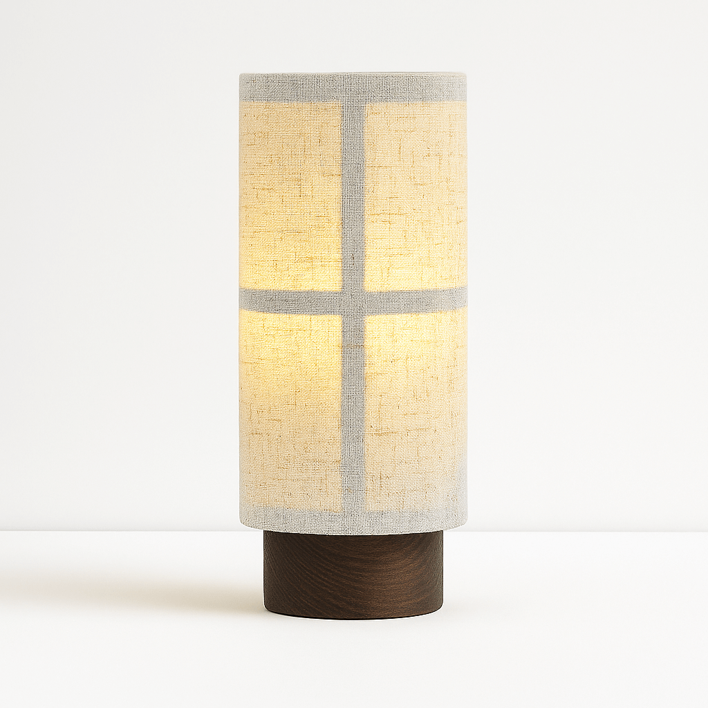 Table Lamp - Elegant Japanese Silk - Stylish Home Decor