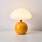Table lamp - Cream-colored finish - Mushroom shape