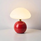 Table lamp - Cream-colored finish - Mushroom shape