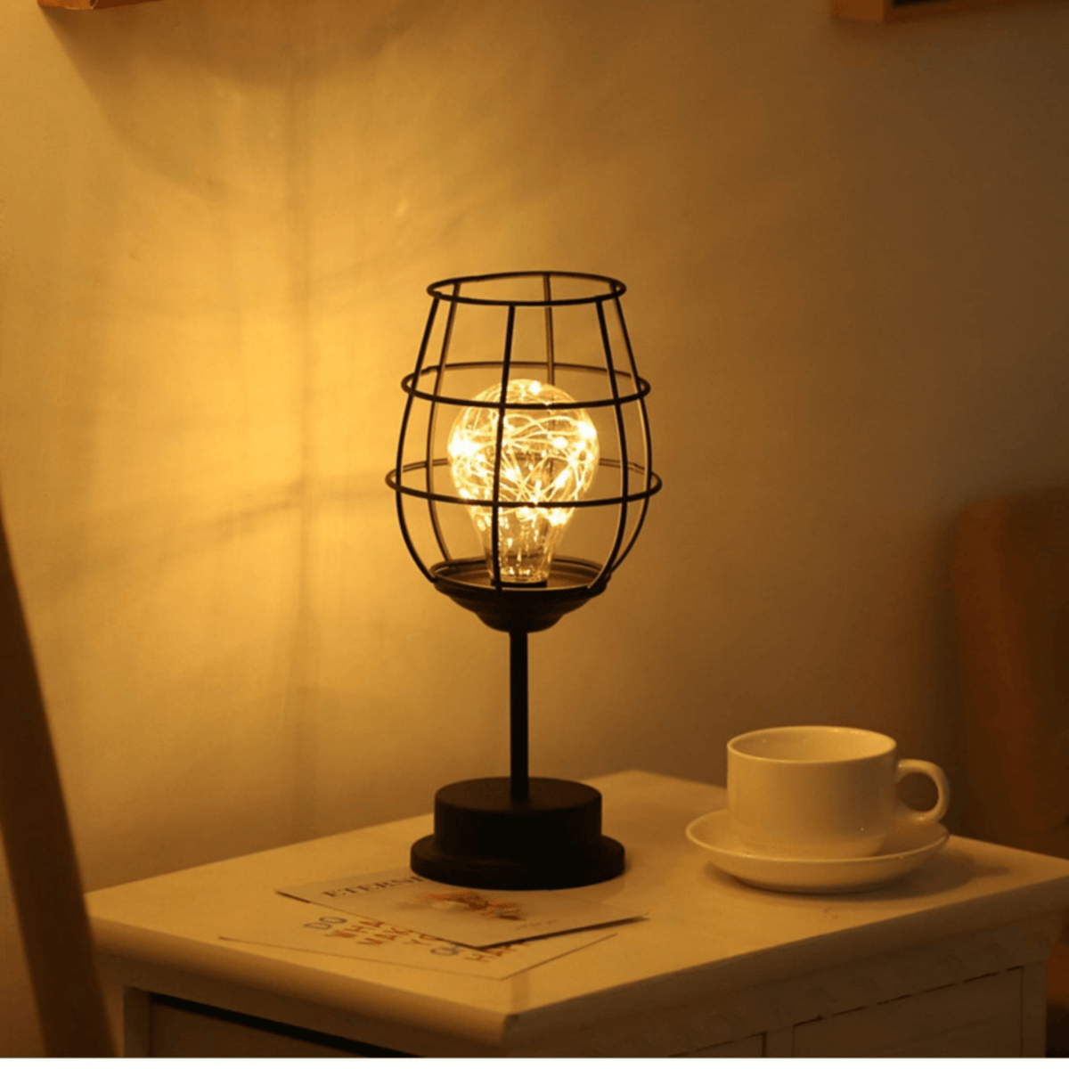 Table lamp - Cordless LED steel lamp